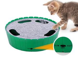 Pawaboo Interactive Whack-A-Mole Cat Toy with Running Mouse - Engaging Hide & Seek Fun for Your Feline Friend
