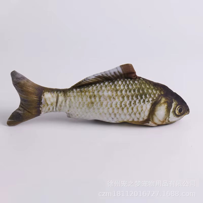 New Simulation Fish Cat Toys Soft Plush Catnip Toy Interactive Cat Toys Gifts Funny 3D Fish Shape Doll Pet Supplies